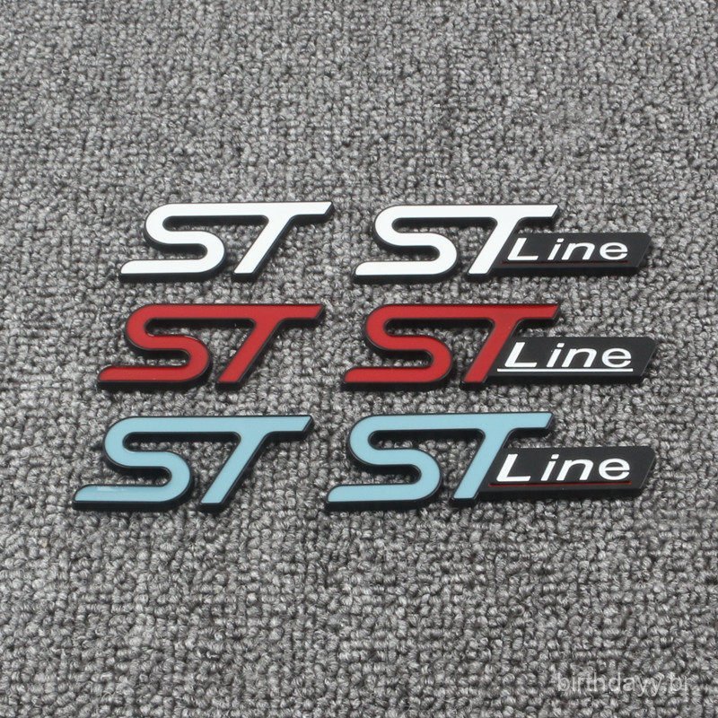 Novo produto adequado para os novos veículos modificados Ford Focus, Escape e ST-Line, emblema da grade ST-Line, emblema