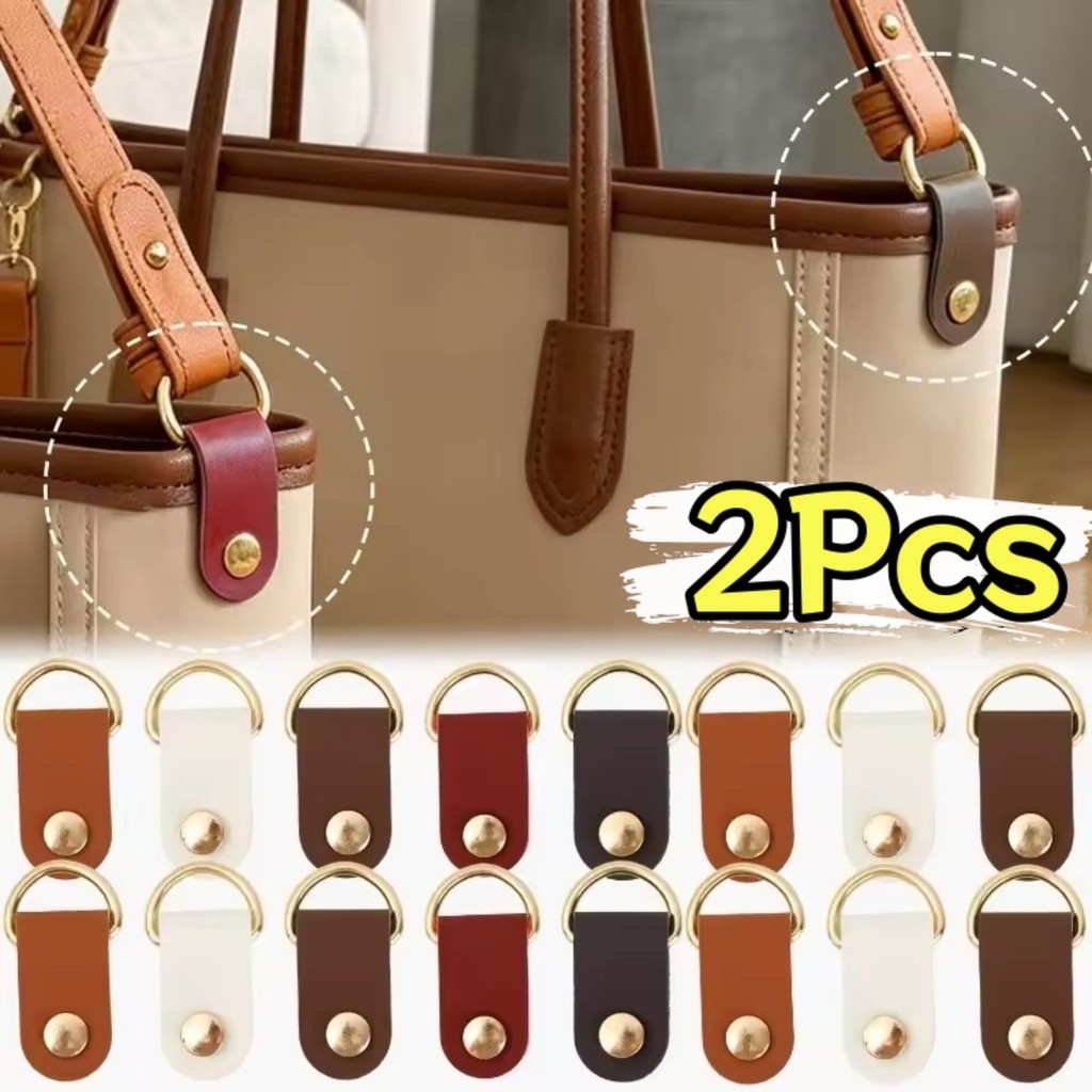 2 Pçs Em Forma De D Crossbody Sacos De Ombro Fivela De Couro Bolsa Cinta Anel De Fixação Lateral Revamp Acessório De Fer