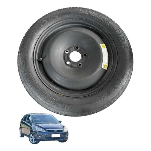 Roda Estepe Sem Pneu Aro 16 Ford Focus 2011/12 Preto