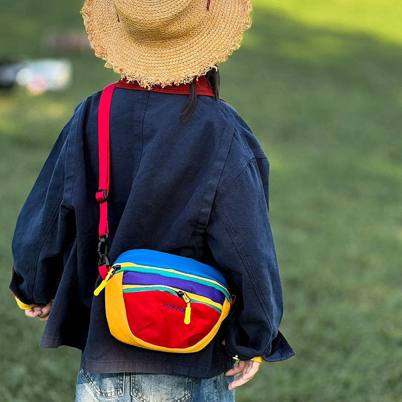 Influenciador dopamina bolsa mensageiro infantil menina Super fofa All-Match leve mochila bebê doce cor bolsa infantil