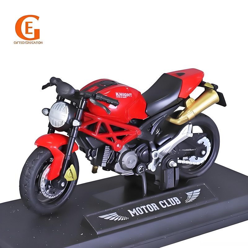 Escala 1 : 18 Ducati Motocicleta Modelo Brinquedo Liga De Metal Esporte Corrida Moto Coleção Brinquedos Crianças Menino
