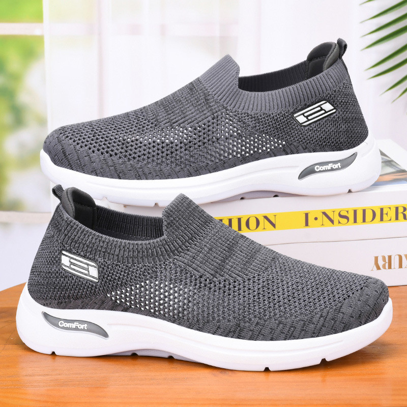Sapatos masculinos novo estilo sapatos masculinos primavera outono sapatos casuais sapatos de malha respirável sapatos d