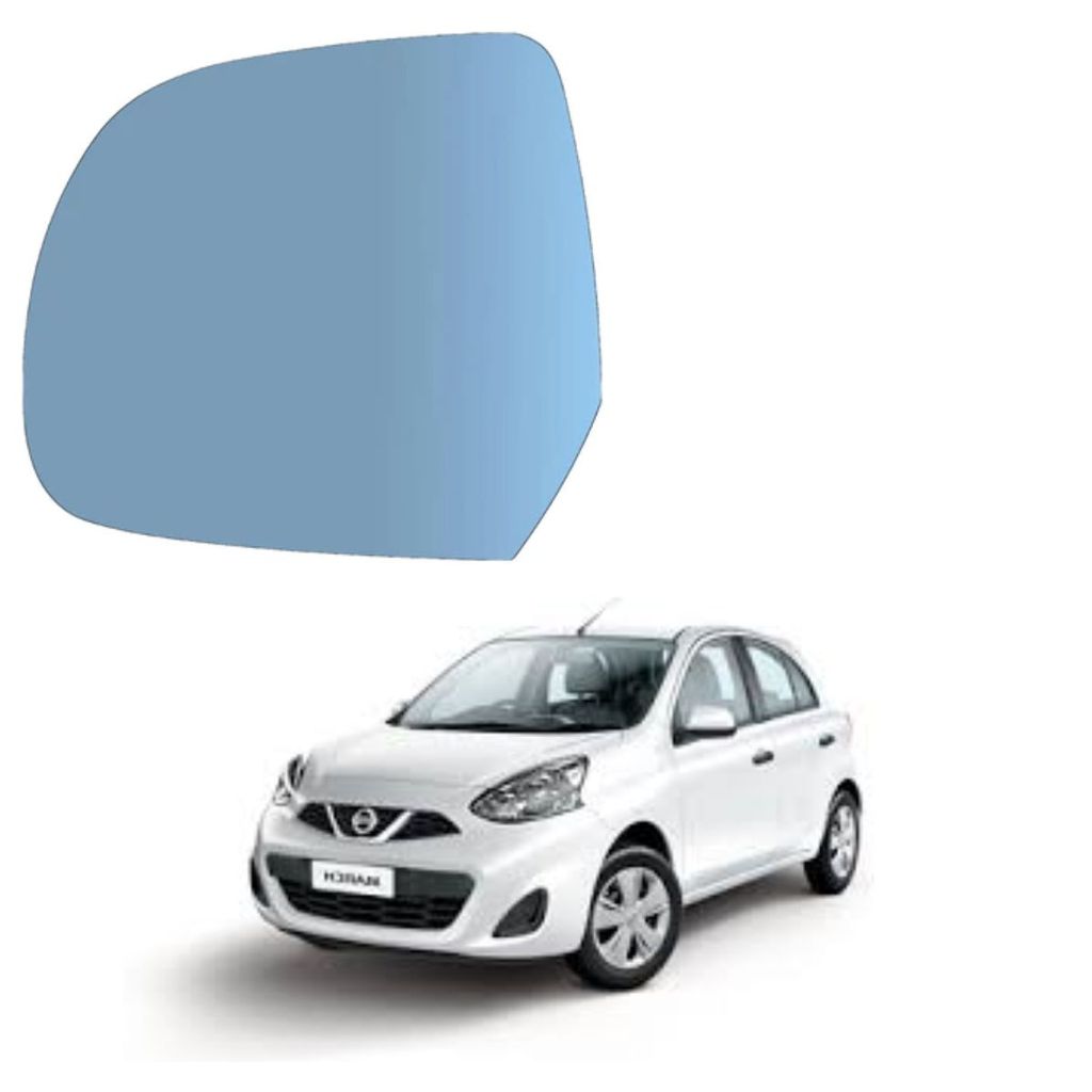 LENTE ESPELHO RETROVISOR AZUL MARCH/VERSA 11-26 CONVEXO LE