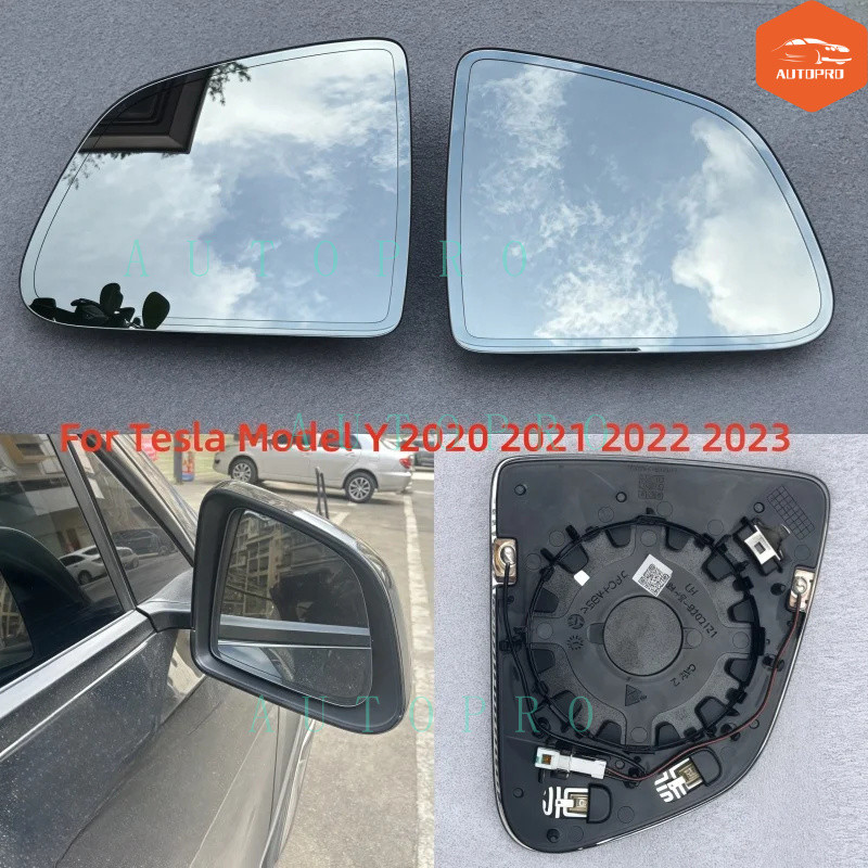 Para Tesla Modelo Y 2019-2023 Espelho Retrovisor Do Carro Grande Angular Vidro Auto Dim Aquecido 925-3138-001 925-3137 D