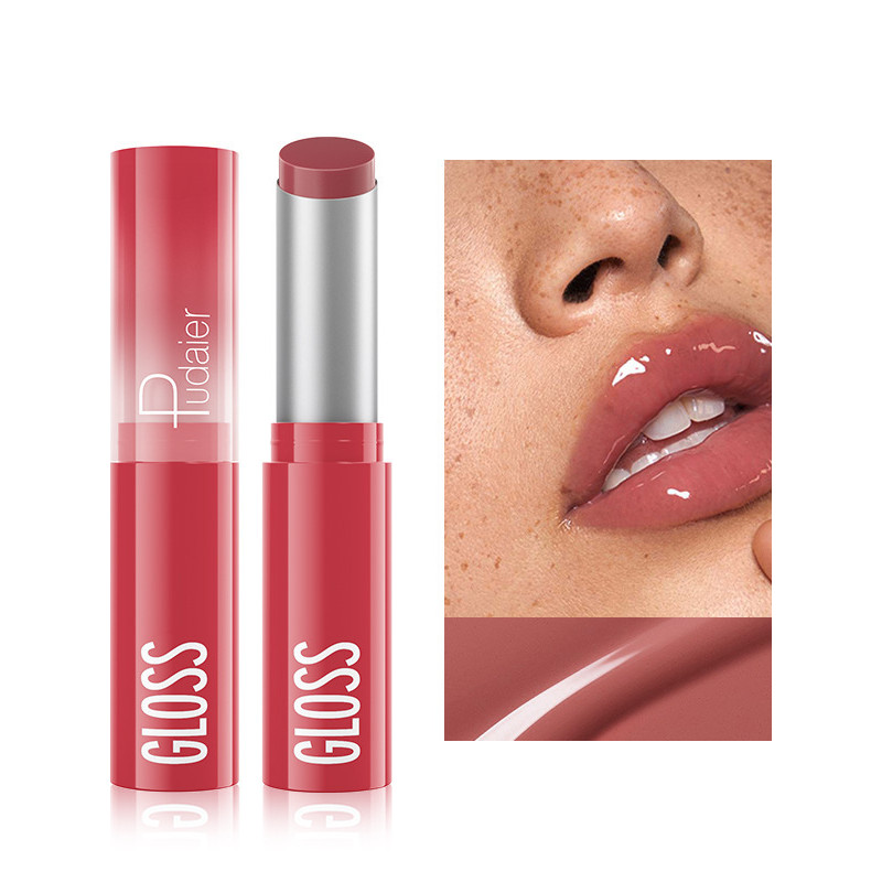 Europeu americano espelho cor nude esmalte labial tom nude Berry cor empilhamento batom amarelo preto pele quente menina