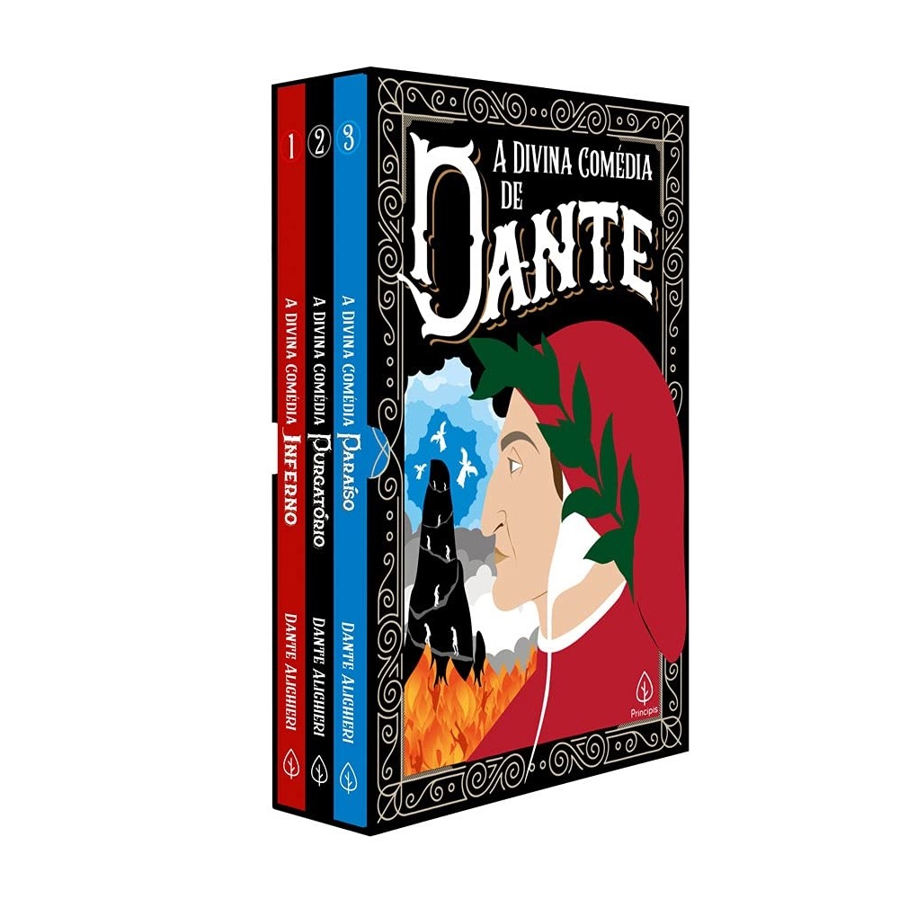 A Divina Comédia - Box 3 volumes - Paraíso, Purgatório e Inferno autor Dante Alighieri