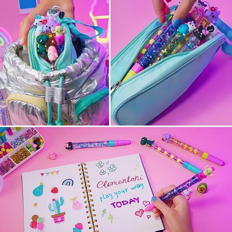 Caneta mágica com Glitter, venda imperdível, faça você mesmo, conjunto de canetas artesanais para crianças, pacote de Ma