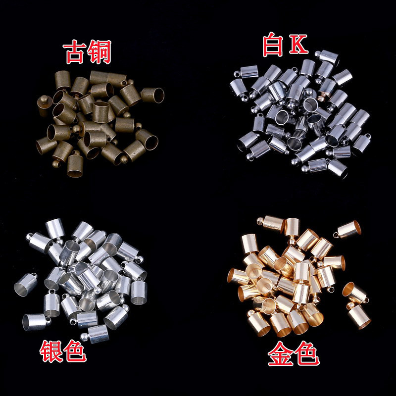Acessórios de joias DIY, acessórios de Metal com contas à mão, chapéu de borla, acessórios de cobre, chapéu de cobre 8 m