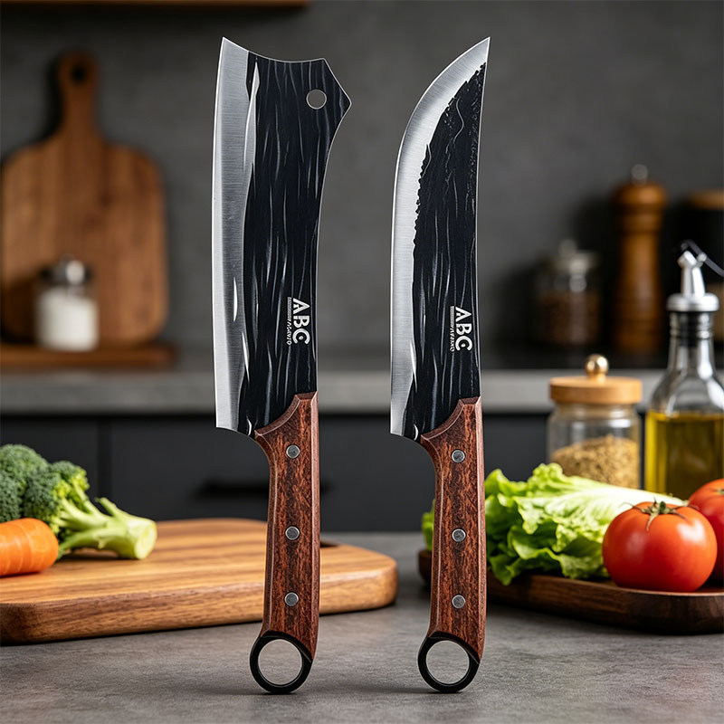Kit 1/2 Cutelo e Faca Peixeira IDEAL PARA TODO TIPO DE CORTES NA COZINHA