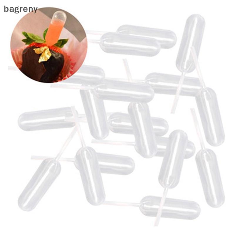 [bagreny] 50 Peças Mini 4ml Plástico Squeeze Transferência ttes Conta-Gotas Descartáveis Para Morango Cupcake Sorvete BR