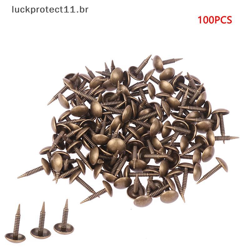 LTBR 100 Pçs Antigo Bronze Estofamento Unhas Jóias Caixa De Madeira Sofá Ta Parafuso Prisioneiro Pushpin Portanail Móvei