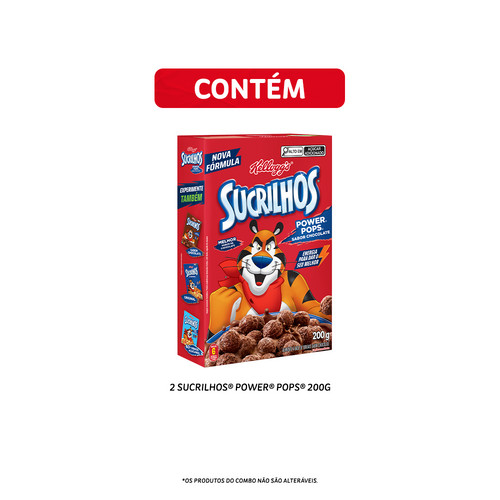 Combo Cereal Sucrilhos Power Pops 200G 2 unidades — imagem 2 de 2