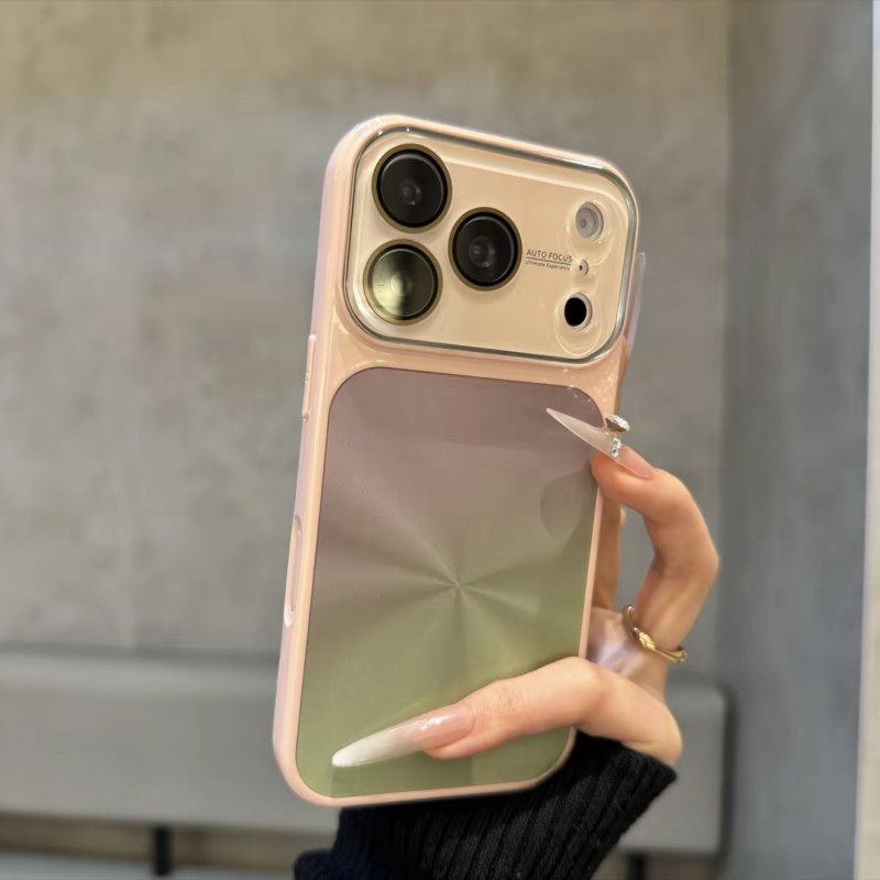 Luxo Gradiente CD Padrão Aurora Caso De Telefone Para iPhone17 16 15 14 Pro Max Proteção Da Câmera À Prova De Choque Ant