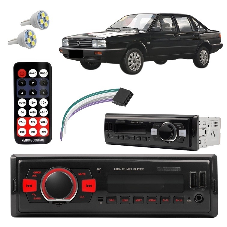 Santana 1994 A 2006 Rádio Automotivo Bluetooth Mp3 Busca Fm