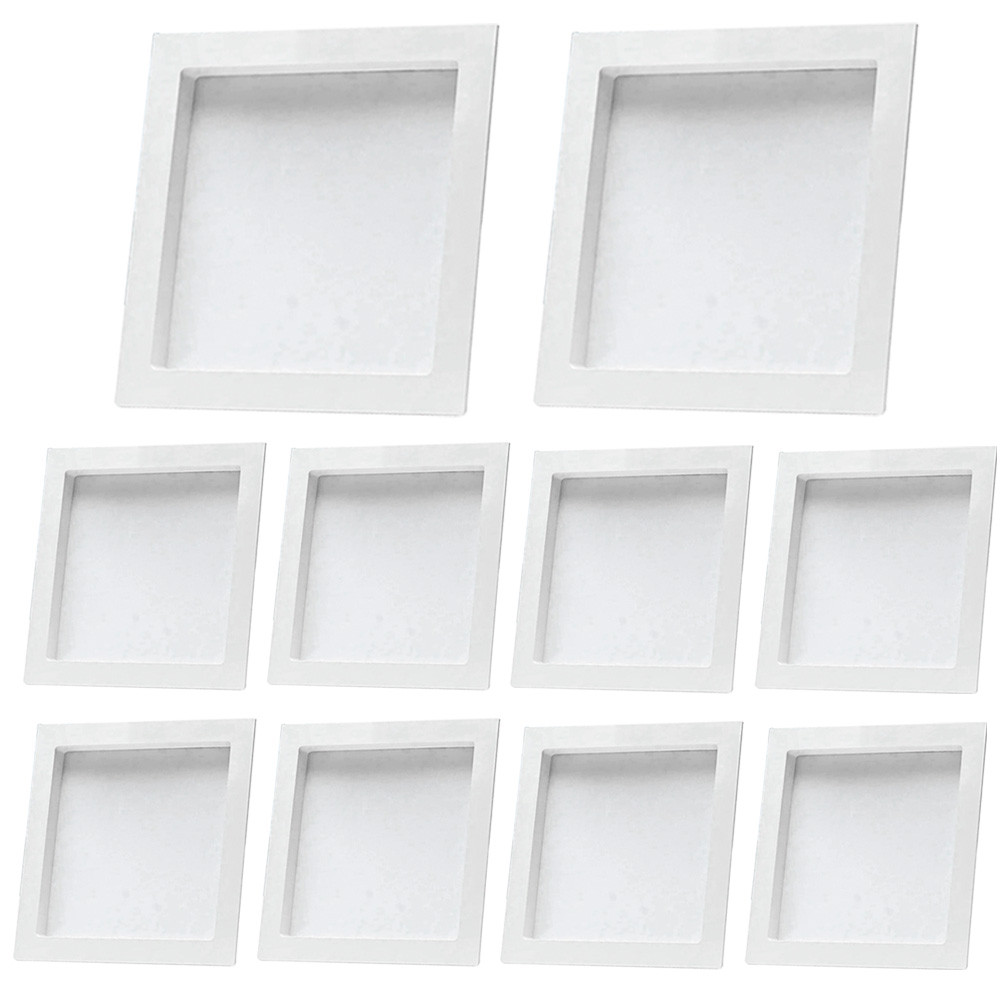 10 Painel LED Quadrado 20cm Luz Branca Fria Foco 18W Avant Deluxe Iluminação Geral Comercial