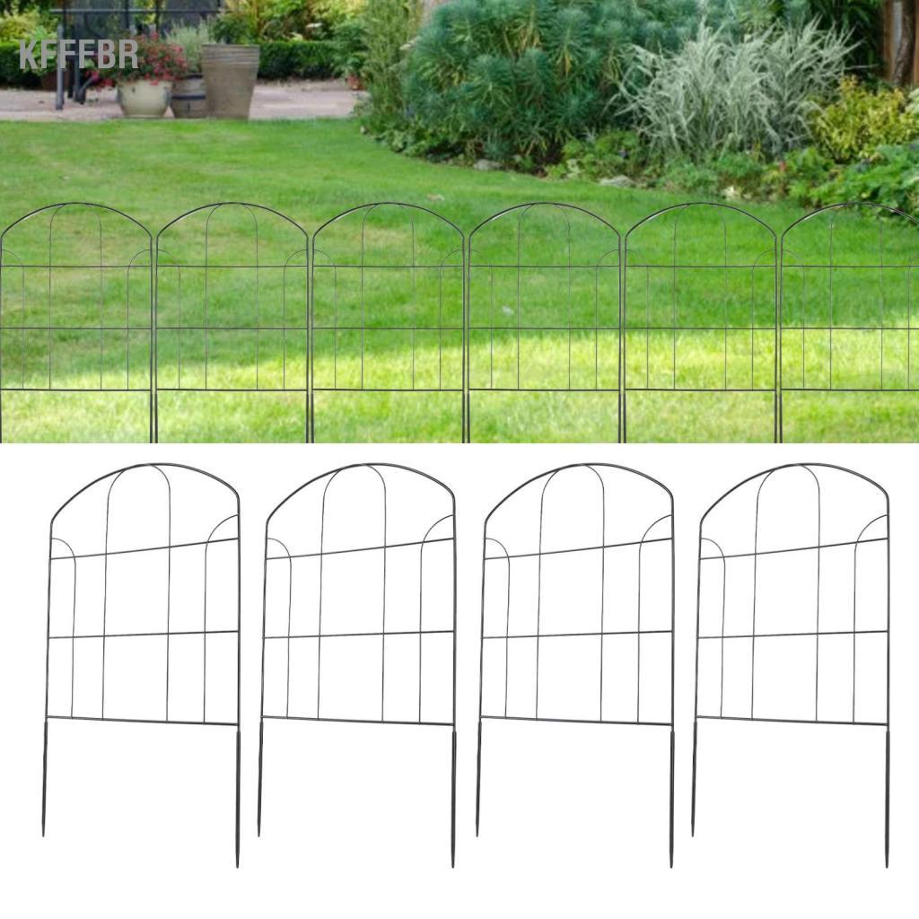 Kfffbr Matybobe decorativo jardim cerca painel de fio metal barreira cão ferro para cama flor afiação paisagem