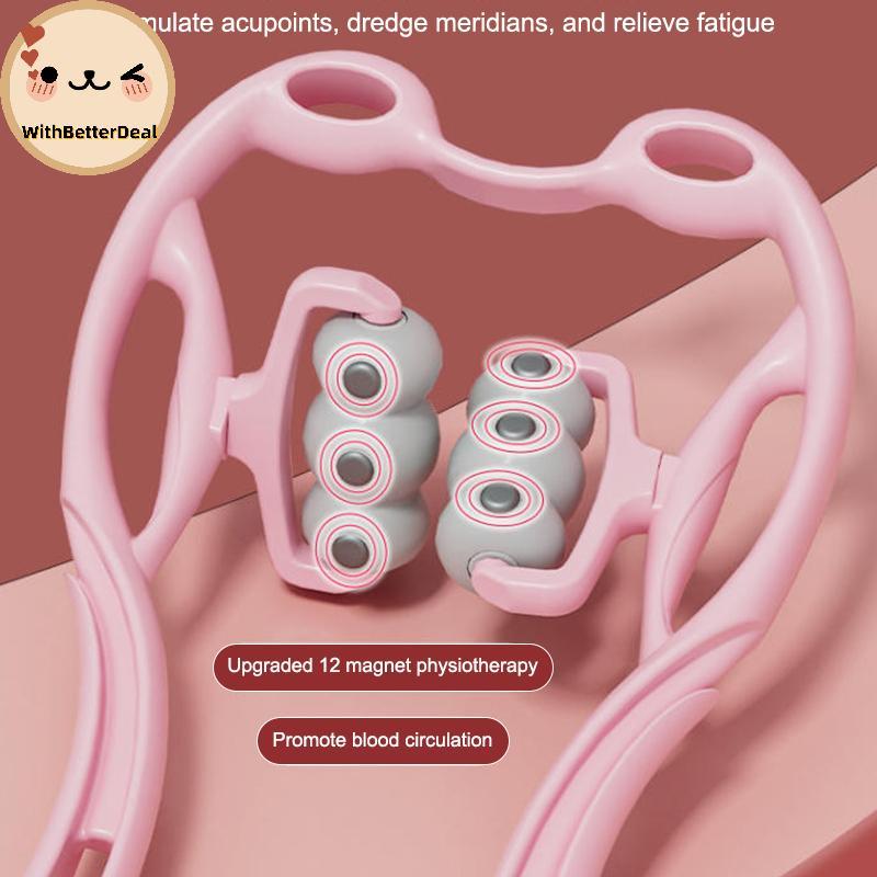 Melhor Massageador Cervical Manual De Terapia Magnética De Seis Rodas Para Cintura Ne Ba-Alívio De Tensão Muscular E Rel