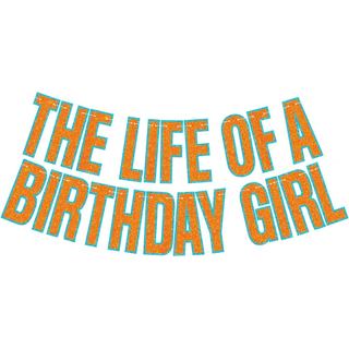 A Vida de um Banner de Aniversário, Decoração de Festa de Aniversário com Tema Showgirl Pré-Montada, Artigos de Festa pa