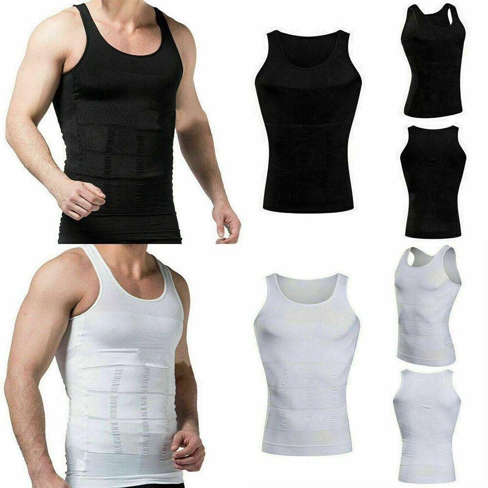Camisa de Compressão Masculina para Emagrecimento, Controle de Abdômen, Roupa Modeladora Masculina