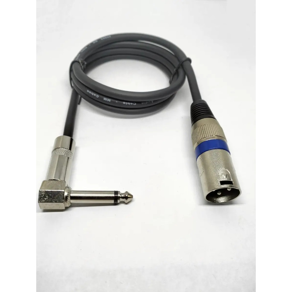 Cabo P/ Microfone P10 Mono 90° X Xlr Canon Macho 90CM