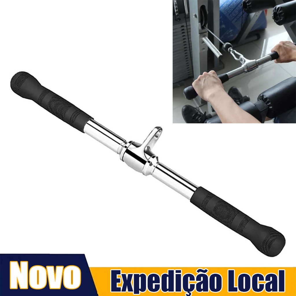 Barra reta de tensão especial para bíceps, comprimento total de 52cm, Acessórios de modificação de equipamentos de força