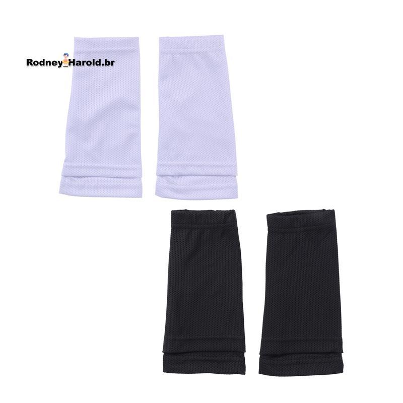 [Entrega Rápida R] 2 Pares De Meias De Caneleiras De Futebol Respiráveis Mangas Suporte Para Chute Bola Corrida Ciclismo