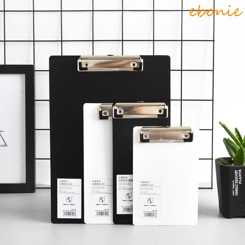 Pasta De Arquivo EBONIE A4 A5 A6 , Com Clipe Dourado De Baixo Perfil , Bloco De Escrita , Prancheta Tablet