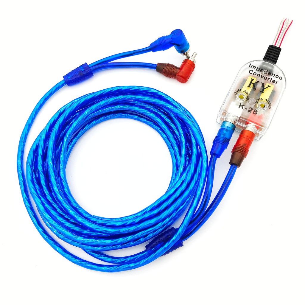 Cabo de áudio de áudio para carro modificado amplificador woofer RCA alto para conversor woofer