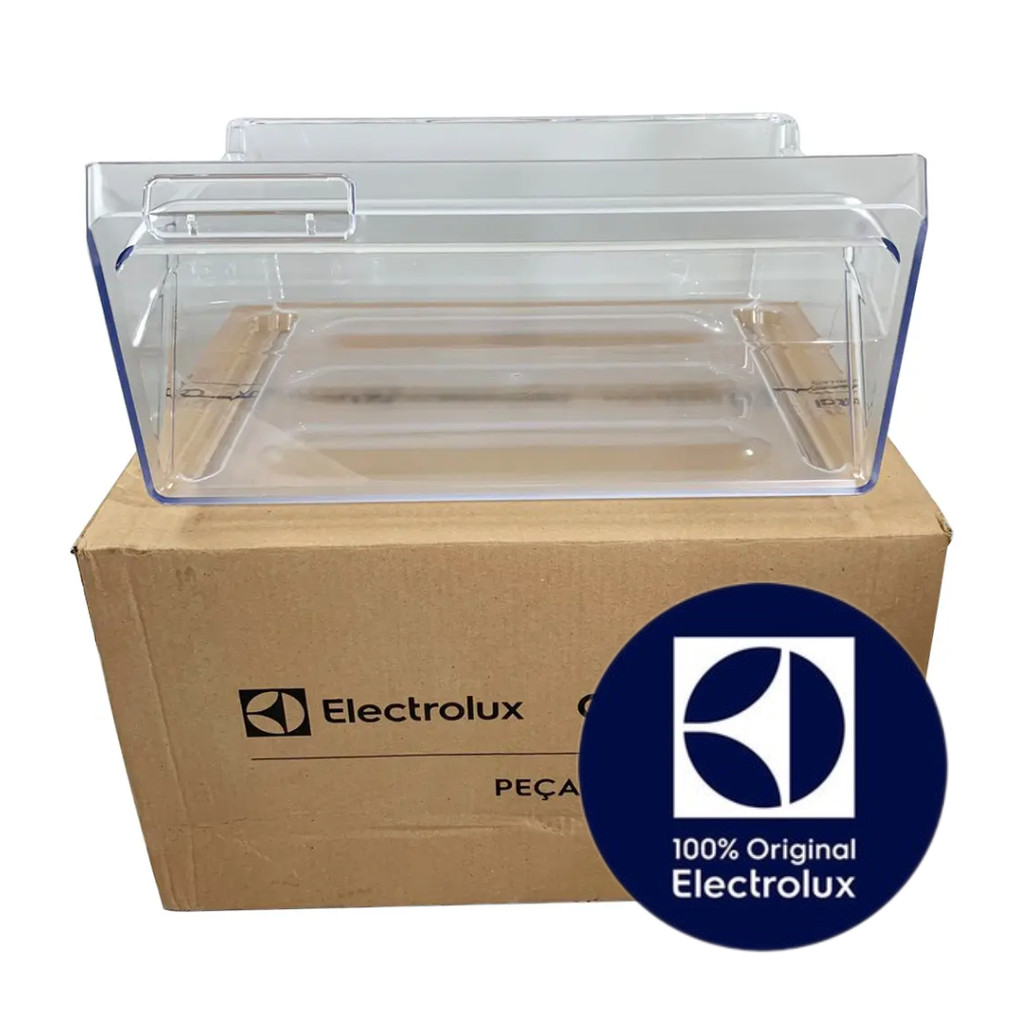 GAVETA SUPERIOR DO FREEZER REFRIGERADOR ELECTROLUX ORIGINAL - DB44 - DB44S - IB45 - IB45S - IB6 - IB6B - IB6S