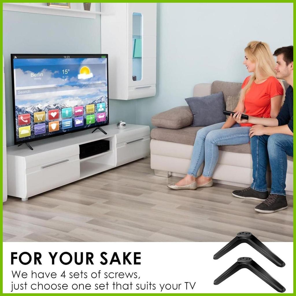 Pernas De TV 2 Peças , Base De Televisão , Pés De Montagem Para Dormitório , Sala De Estar , Quarto , Escritório , Apart