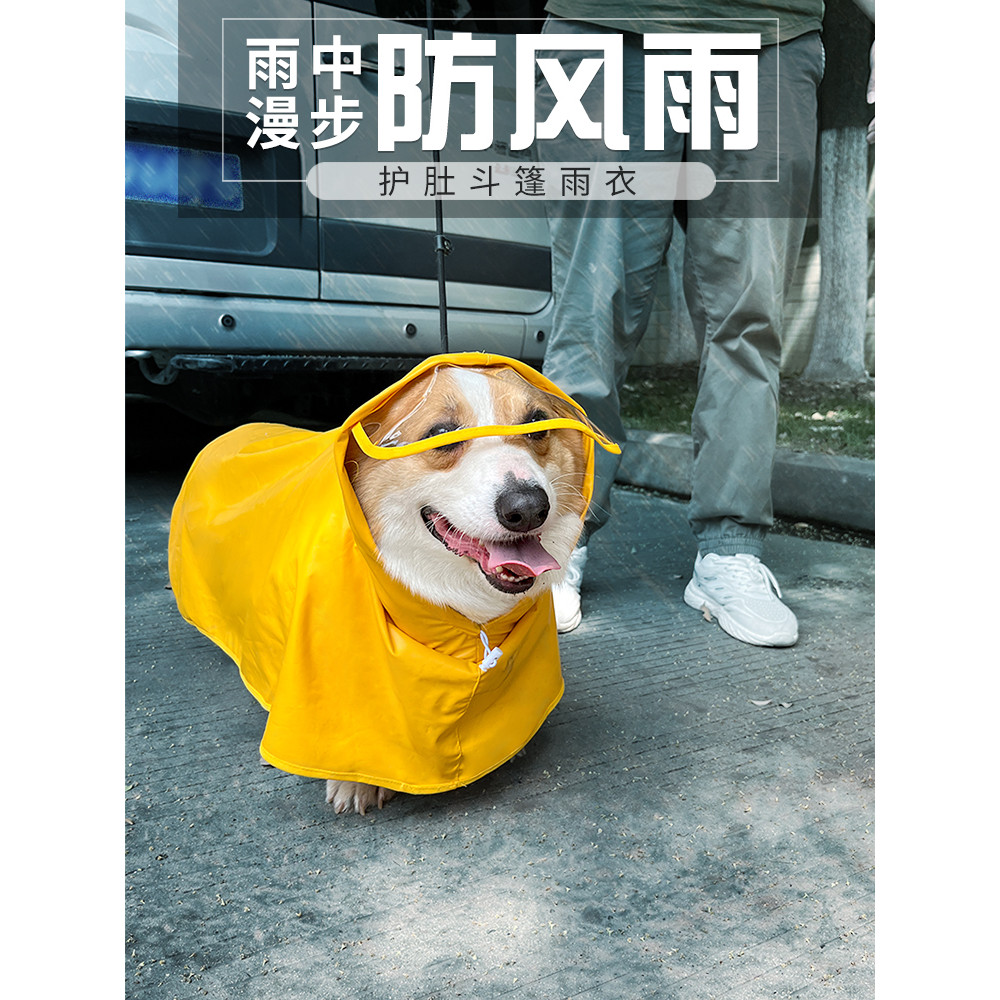 Capa de chuva para cachorro Teddy Shiba Inu Pequeno Cão Médio Poncho Transparente Pomeranian Corgi Verão Filhote de Cach