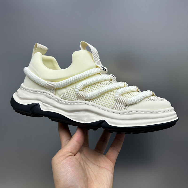Sapatos masculinos na moda novo estilo sapatos masculinos malha respirável sapatos casuais único Caterpillar pão sapatos