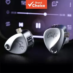KZ Castor Fones De Ouvido Com Fio Capa De Liga Dual Dynamic Driver Earsets HiFi Cancelamento De Ruído Baixo Para Jogos E