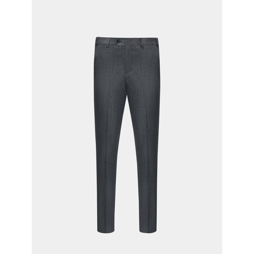 Aojia lã cinza escuro calças masculinas terno Formal de negócios calças de terno fino calças de terno de lã