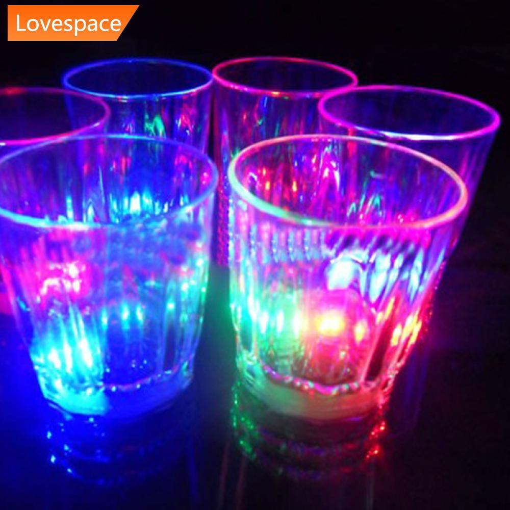 LS-STORE 1Pc 50ml Mini LED Piscando Plástico Bebida Vinho Copo Bar Decorativo Festa Clube Caneca D9Z7