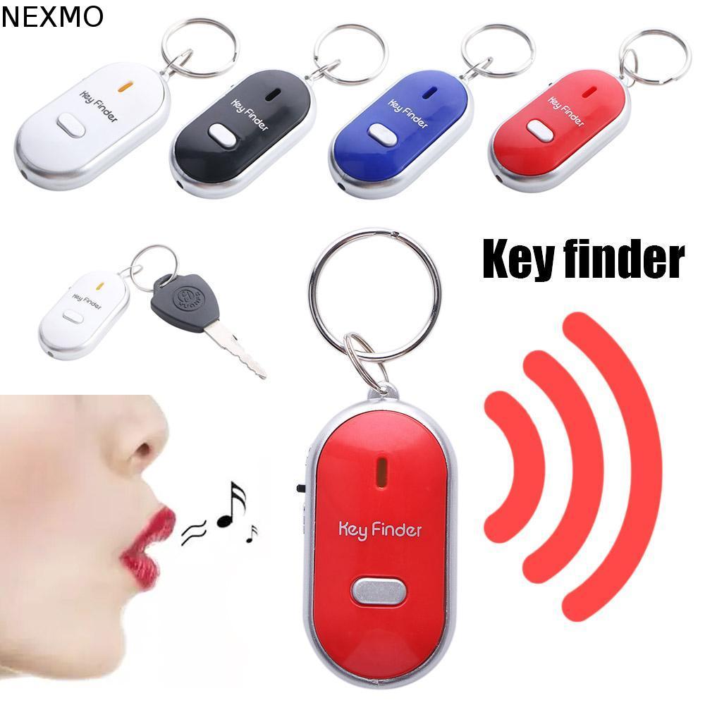 NEXMO LED Apito Chave Localizador Luz Tocha Pet Rastreador Chaveiro Inteligente Piscando
