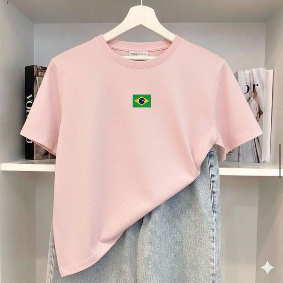Camiseta brasil unissex blusa brasil amor copa do mundo 2026 tendencias brasileiras minimalista