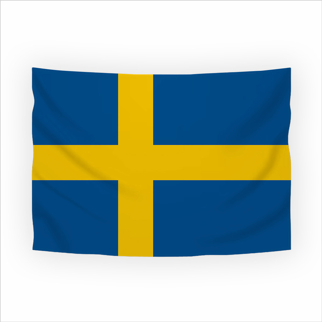 Bandeira Suécia Tecido Bember