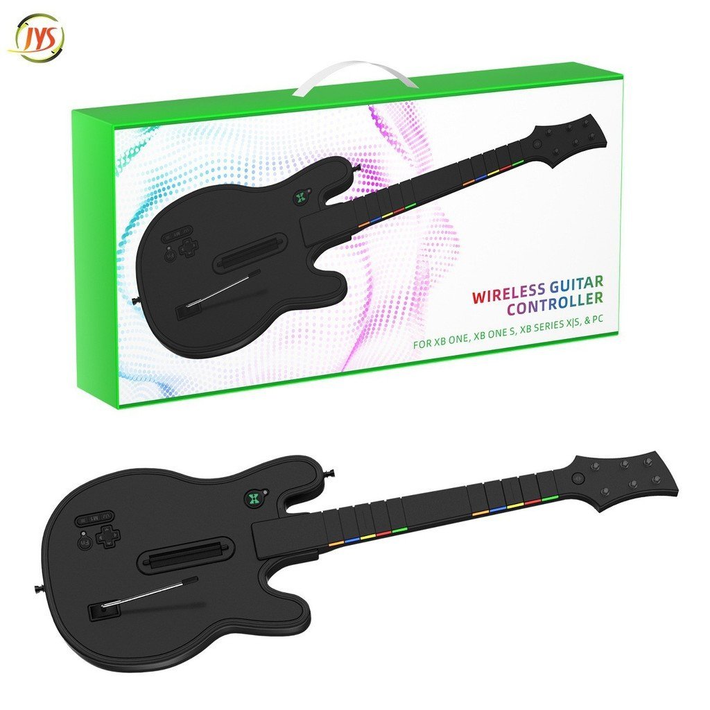 Compatível com o console JYS XBOX ONE/jogo de PC, guitarra sem fio, adequada para jogos como Guitar Hero, com iluminação