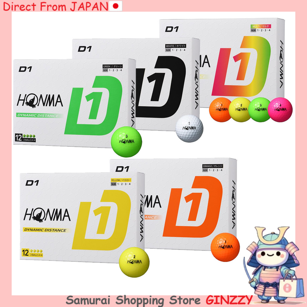 HONMA 2024 D1 BT2401 Bola de Golfe 12 unidades Produtos Esportivos Japoneses