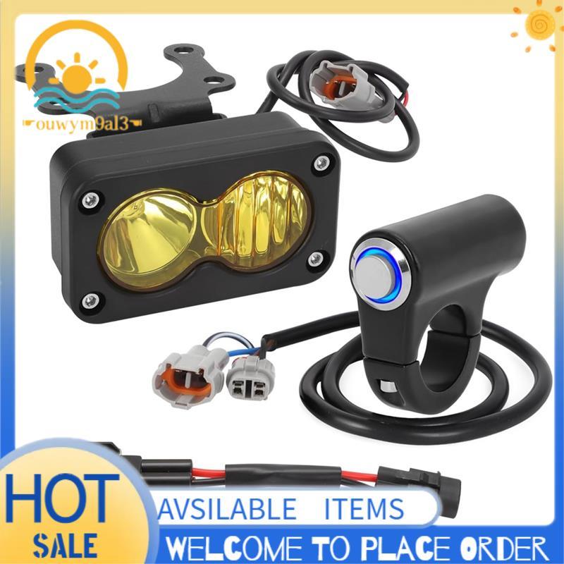 Kit De Farol Dirtbike Luz Amarela Com Interruptor De Azul Para X260 Talaria Sting R MX4 PC Len