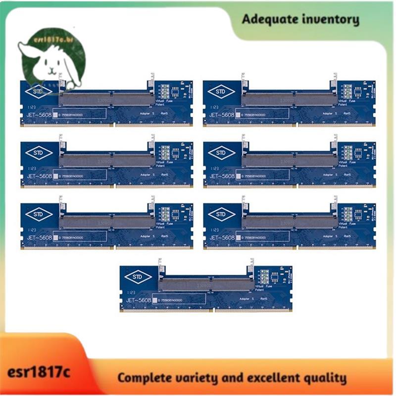 Adaptador De Memória RAM 7 Peças DDR4 Laptop Para Desktop SO-DIMM PC Cartão Módulo De Teste De