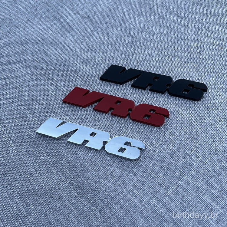 Novos emblemas de carro para Sagitar, POLO, Magotan, Golf 6, 5, VR6. Adesivos de carro VR6, emblemas de metal modificado