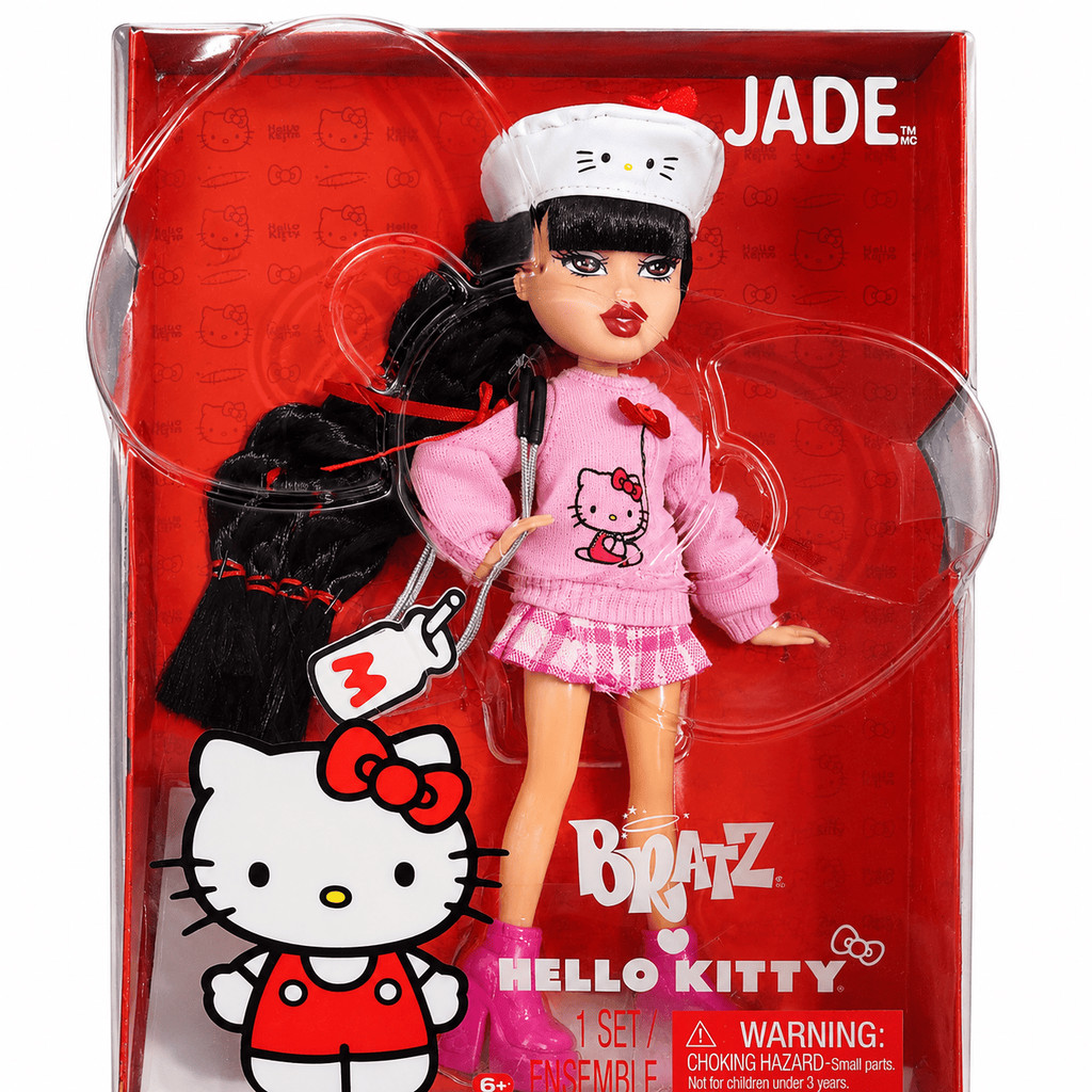 Boneca De Moda Bratz Jade Hello Kitty Com Acessórios