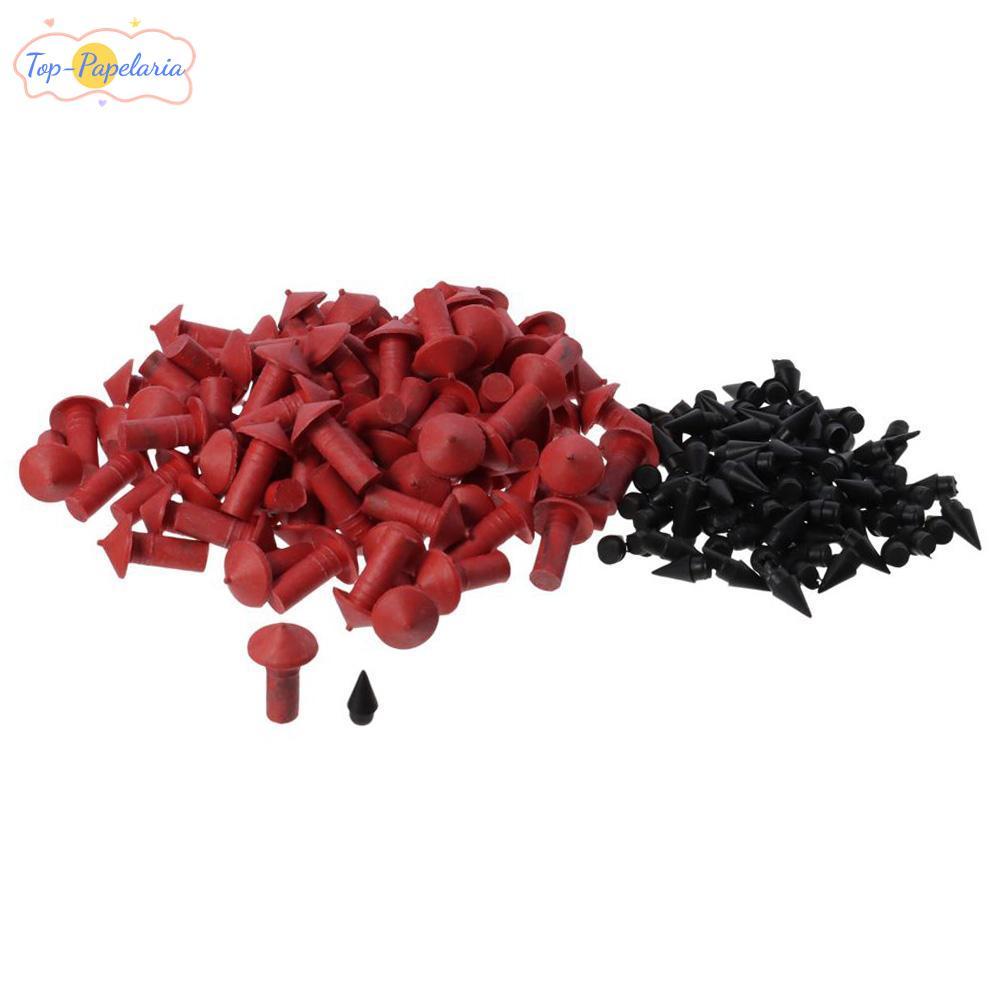 Plugues Perfumados Da Inserção Do Cogumelo De 180 Pces , Vermelhos Pretos Reparo Pneu , Kits De Em Forma De Borracha
