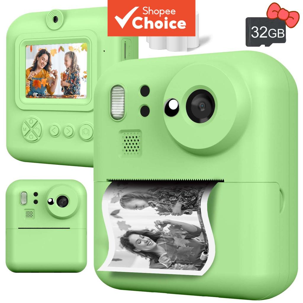 1080P HD Vídeo Selfie Câmera Digital Impressão Instantânea Foto Um Clique Presente De Aniversário De Natal Crianças