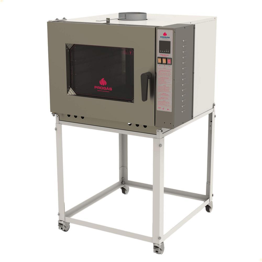 Forno Turbo Industrial Progás A Gás Para 5 Esteiras Padaria Assar Pão Frances PRP-5000 NL New Light