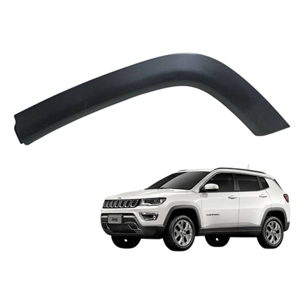 Aplique Moldura Paralama Jeep Compass Limited 2.0 2020 2022 Preto