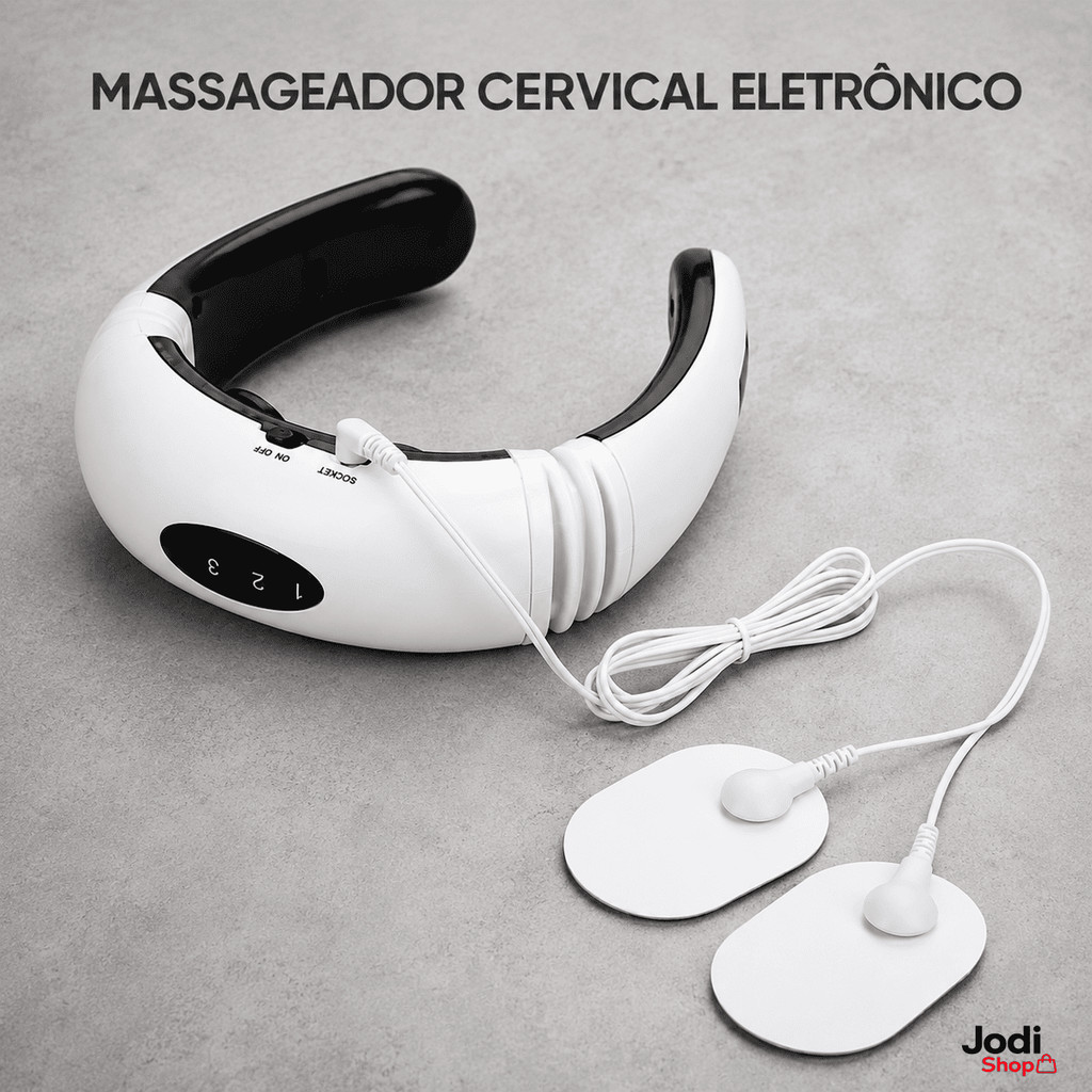 Massageador Pescoço Shiatsu Tens Fisioterapia E Terapeutico