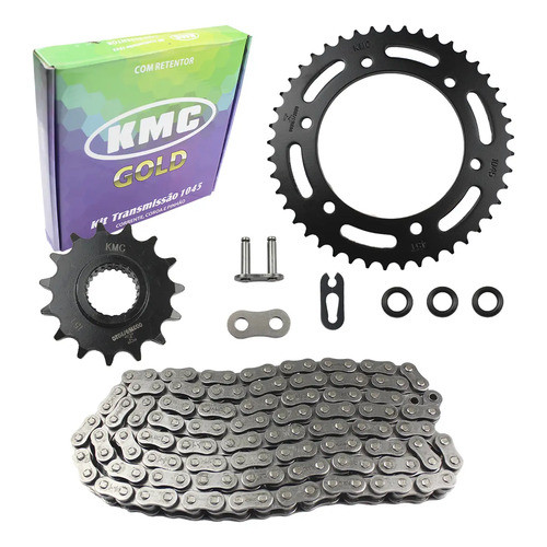Kit Relação Transmissão Bajaj Dominar 400 Ns400z COM RETENTOR